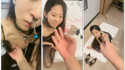 ❤❤식당 조련 양가 소노, 목걸이 젖꼭지 무릎 꿇고 핥기, 반쯤 벗은 스타킹 소품 구멍에 꽂기, 수갑 채우기, 작은 구멍에 찰싹찰싹 찰싹찰싹 굴려 국화꽃1